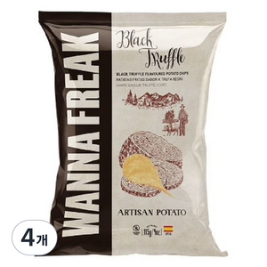 워너프릭 블랙트러플 감자칩, 115g, 4개
