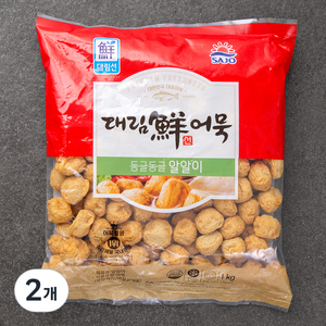 대림선 어묵 알알이, 1000g, 2개