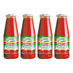디벨라 토마토 퓨레 파스타 피자 스프 소스, 680g, 4개
