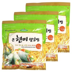 MORN 현미 월남쌈, 200g, 3개