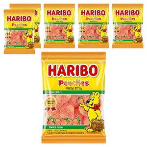 하리보 피치스 츄잉젤리, 100g, 6개