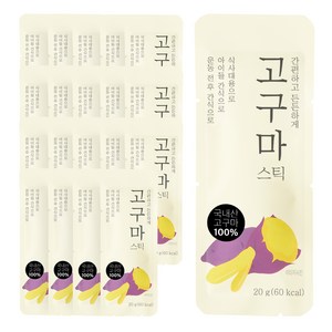 자연다움 국내산 고구마 스틱, 20g, 20개