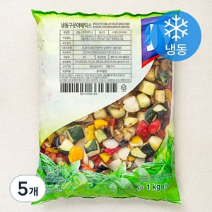 구운 야채 믹스 (냉동), 1kg, 5개