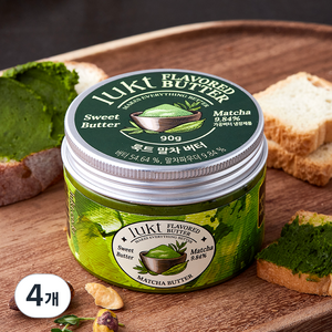 LUKT 말차 버터, 90g, 4개