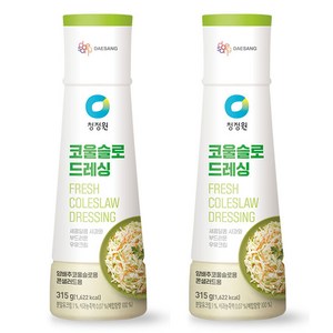 청정원 코울슬로 드레싱, 315g, 2개