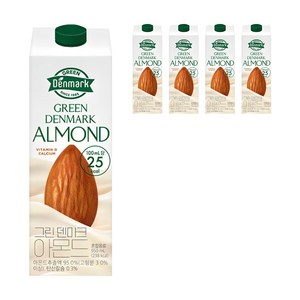 덴마크 그린 아몬드, 950ml, 5개