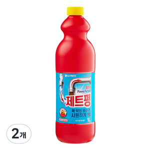 홈스타 파워액션 제트펑 배수구세정제, 1L, 2개