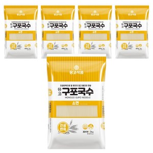몽고식품 구포국수 소면, 3kg, 5개