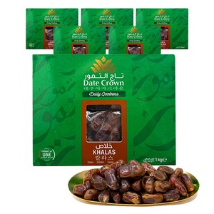 데이트크라운 칼라스 대추야자, 1kg, 6개