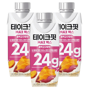 테이크핏 맥스 호박고구마맛 프로틴, 250ml, 3개