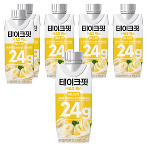테이크핏 맥스 바나나맛 프로틴, 250ml, 6개