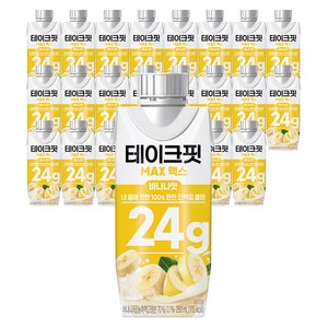 테이크핏 맥스 바나나맛 프로틴, 250ml, 24개