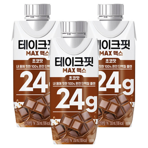 테이크핏 맥스 초코맛 드링크믹스 RTD, 250ml, 3개