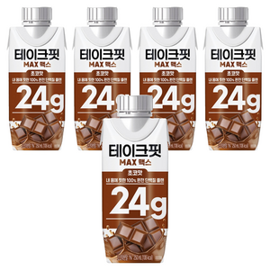 테이크핏 맥스 초코맛 프로틴, 250ml, 5개