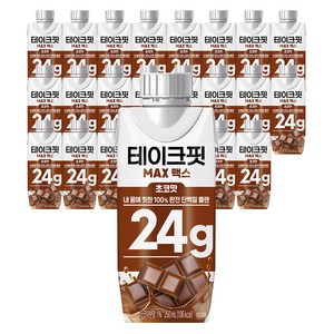 테이크핏 맥스 초코맛 프로틴, 250ml, 24개