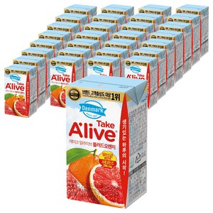 덴마크 테이크얼라이브 블러드오렌지 주스, 120ml, 48개