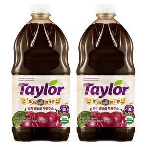 테일러 유기농 푸룬주스, 1.89L, 2개