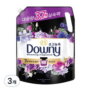 다우니 향수 컬렉션 초고농축 섬유유연제 미스티크 리필, 2.6L, 3개