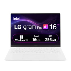 LG전자 LG 그램 에센스화이트 약 16인치에 해당함, 코어Ultra5, 256GB, 16GB, WIN11 Home, 2025.01