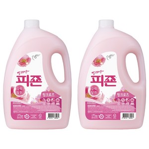 피죤 레귤러 섬유유연제 핑크로즈 본품, 3L, 2개
