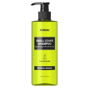 쿤달 올데이 스멜커버 청소년 샴푸 트로피컬 망고향, 400ml, 1개