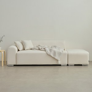 퍼리든 뮤즈 패브릭 3인용 쇼파 + 쿠션 2p + 스툴