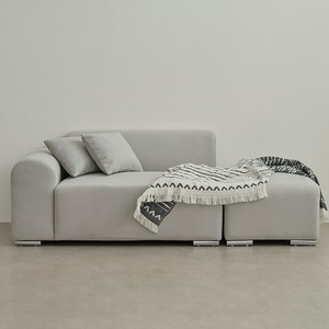 퍼리든 뮤즈 패브릭 2인용 쇼파 + 쿠션 2p + 스툴