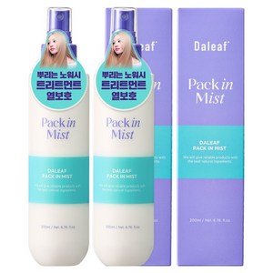 달리프 글램 노워시 헤어 팩 인 미스트, 200ml, 2개