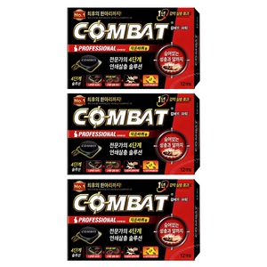 컴배트 파워 작은바퀴용 살충제, 18g, 3개
