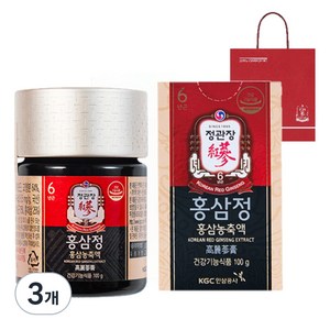 정관장 홍삼정+쇼핑백, 100g, 3개