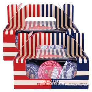 댄케이크 싱글서브 버터쿠키 9p + 초콜릿칩쿠키 9p, 342g, 2세트