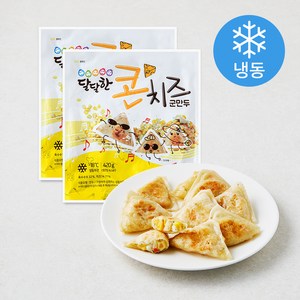 한만두 달달한 콘치즈 군만두 (냉동), 420g, 2개