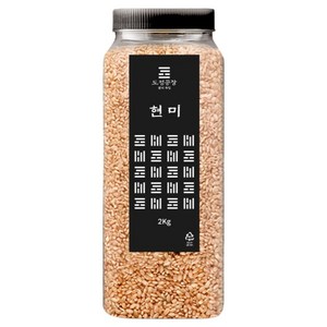 도정공장 씻어나온 현미, 2kg, 1개