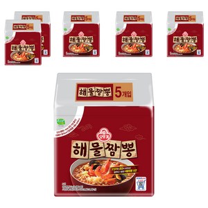오뚜기 해물짬뽕 120g, 30개, (5개입 X 6팩)