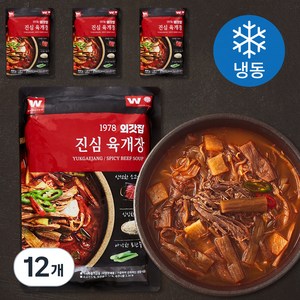 외갓집 진심 육개장 (냉동), 600g, 12개