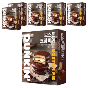 던킨도너츠 보스톤 크림 파이 12개입, 336g, 6개