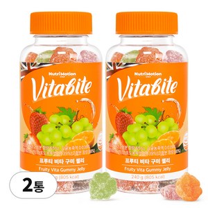 비타바이트 과일맛 멀티 비타 구미젤리 80개입, 240g, 2개