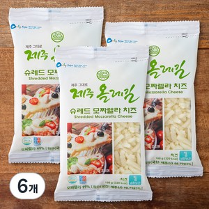 제주 올레길 슈레드 모짜렐라치즈, 100g, 6개