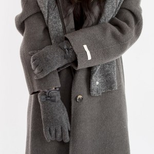 크로커다일 여성용 손목퍼 리본 스마트터치 모장갑