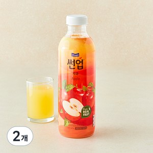 썬업 사과 주스, 750ml, 2개