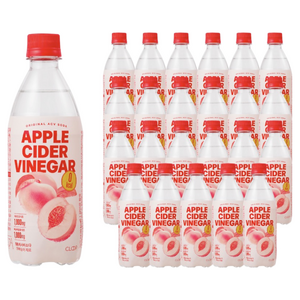 클룹 애사비소다 신비복숭아 제로 탄산음료, 500ml, 24개