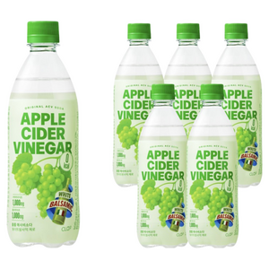 클룹 애사비소다 화이트발사믹 제로 탄산음료, 500ml, 6개