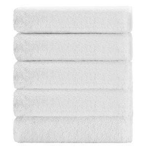 하비티 도톰하고 부드러운 수건 200g 40수 코마사, 화이트, 5개