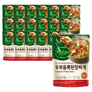비비고 두부듬뿍된장찌개, 460g, 18개