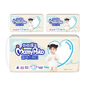 마미포코 플렉스 팬티 여아용, 4단계, 156매