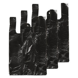 크린아이 검정 손잡이 비닐봉투 3호, 12L, 300개