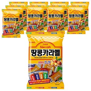 크라운 땅콩카라멜, 324g, 10개