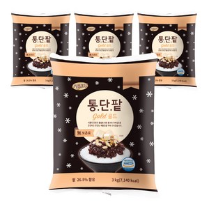 (주)동서 리치스 통단팥 골드파우치, 3kg, 4개