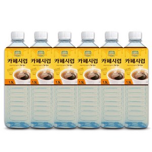 코나 카페시럽, 1.5L, 6개