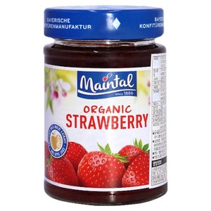 마인탈 설탕을 넣지 않은 유기농 딸기잼, 200g, 1개